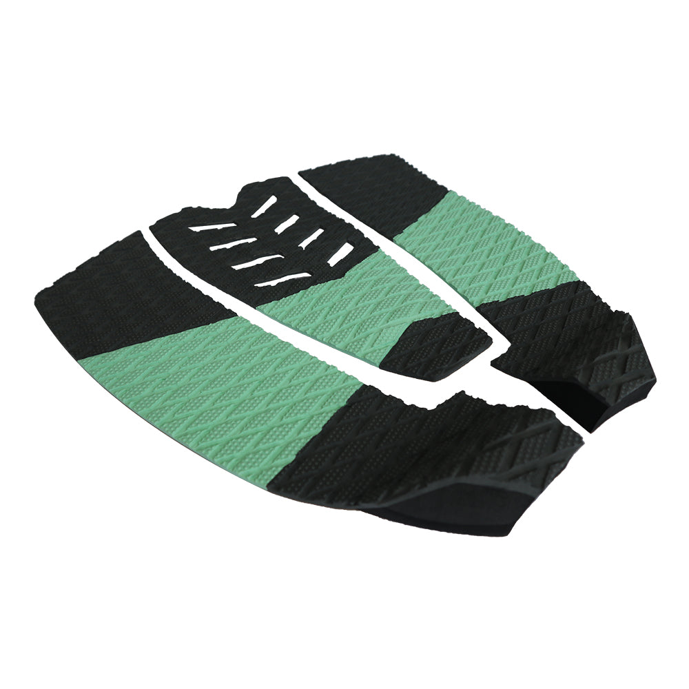 6Pcs Customizable Green Surfboard Traction Pads – Premium EVA Non-Slip Mat with Diamond & Straight Groove Textures for Surfboards & Longboards - Kxkzren