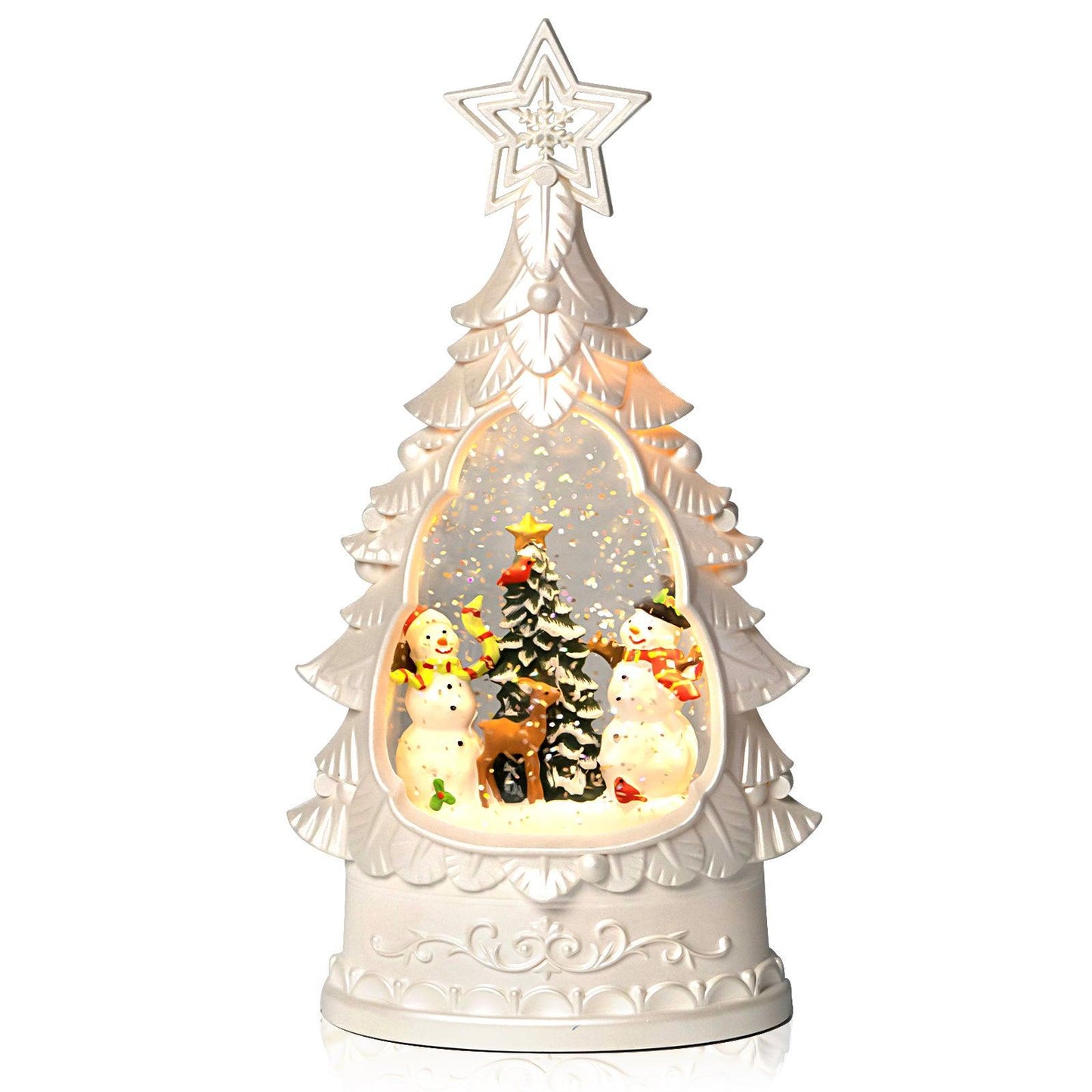 Kxkzren - Christmas Decor - Christmas Snowman Snow Globe Lantern