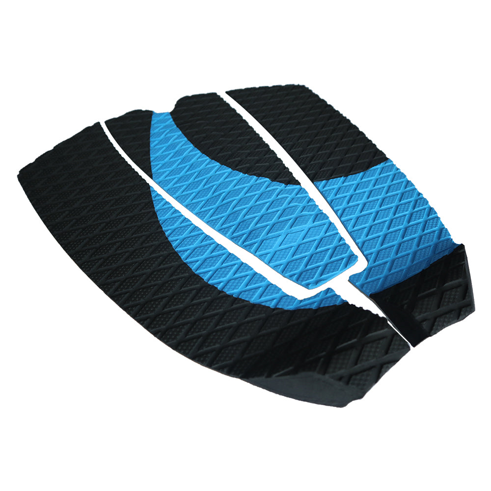 6Pcs Customizable Blue Surfboard Traction Pads – Premium EVA Non-Slip Mat with Diamond & Straight Groove Textures for Surfboards & Longboards - Kxkzren