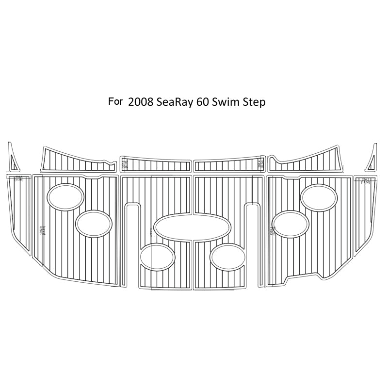 2008 Sea Ray 60 Swim Step Eva Foam Boat Flooring Faux Teak Boat Deck Foam Boat Decking Marine Mat Cockpit Swim Platform Pads - Kxkzren