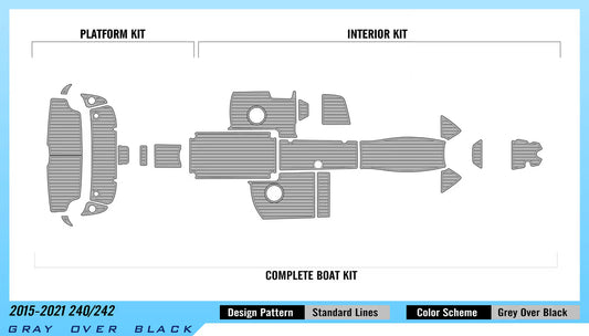 Yamaha (15-21)240/242 – Custom Non-Slip EVA Foam Boat Flooring Kits - Kxkzren