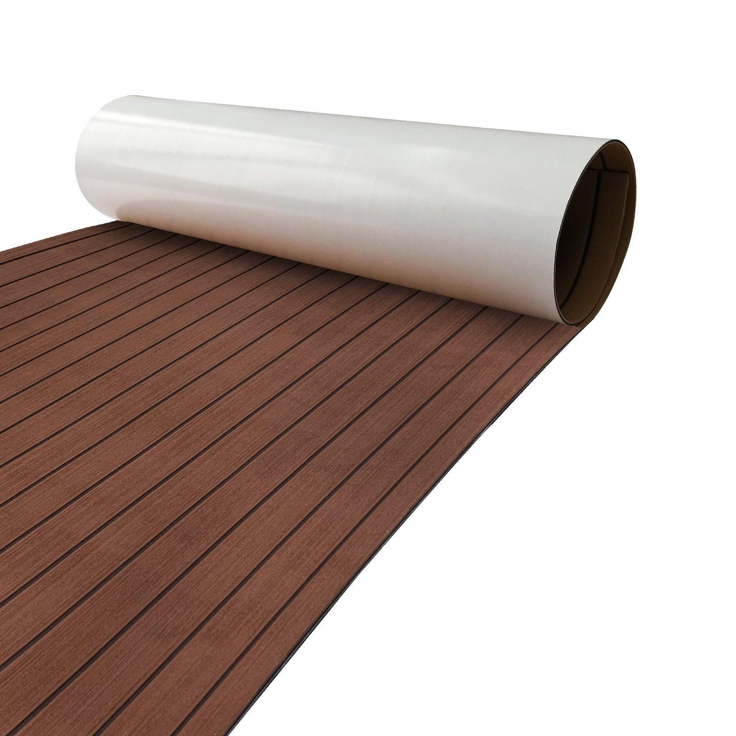 Kxkzren - Faux Teak Sheet - Faux Teak EVA Foam Sheet | Dark Brown/Black