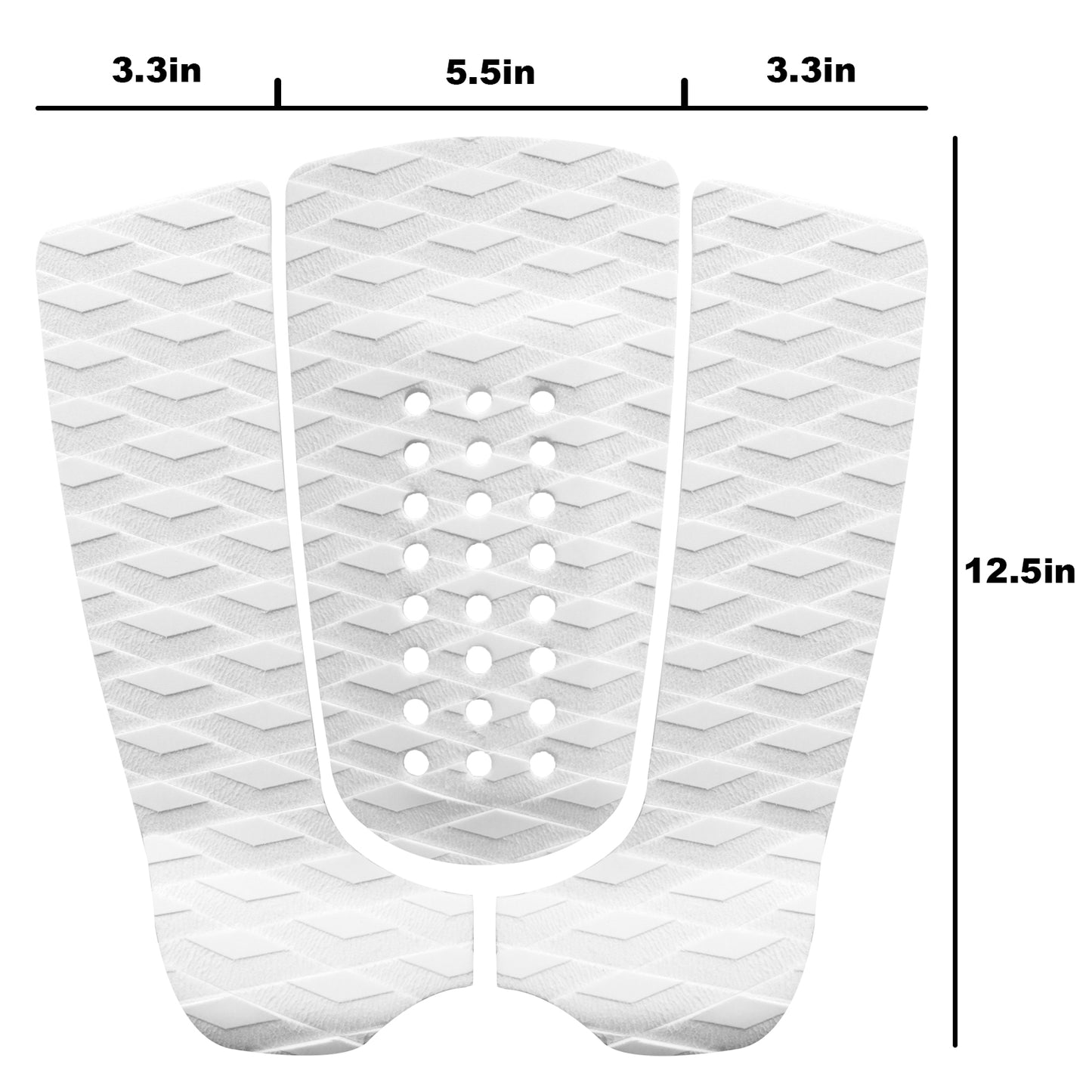 3Pc/set Surfboard Traction Pad Tail EVA Non-Slip Mat – Customizable Colors & Logo, Premium Grip & Maneuverability - Kxkzren