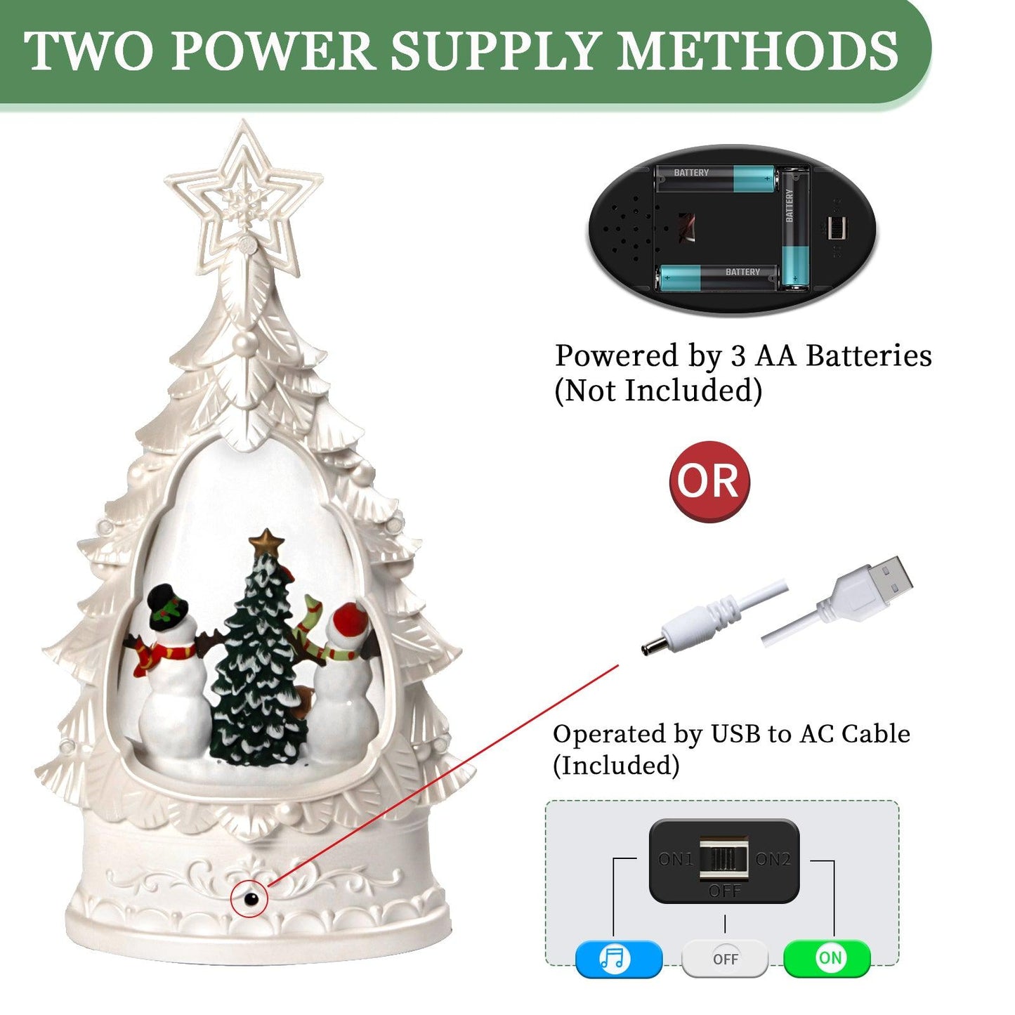 Kxkzren - Christmas Decor - Christmas Snowman Snow Globe Lantern