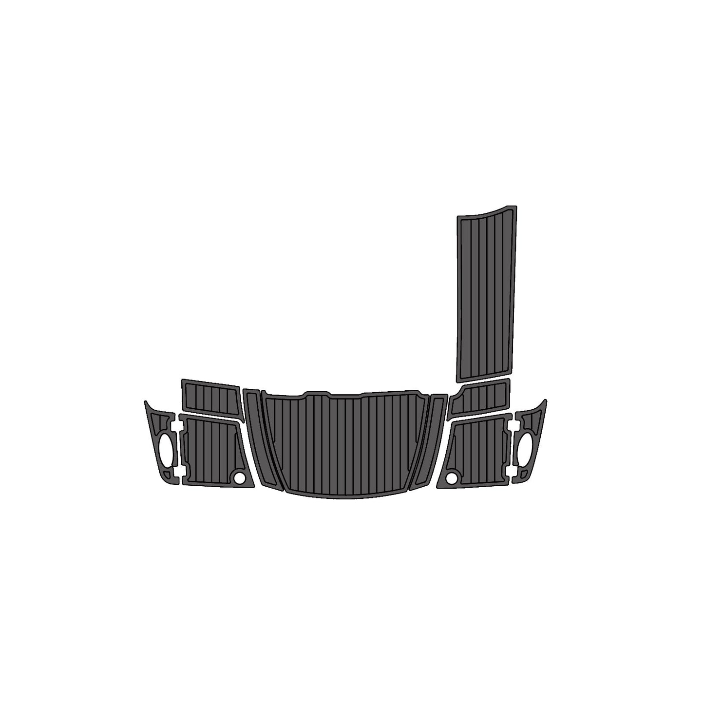 2015 Chaparral 327 SSX – Custom Fit EVA Boat Deck Flooring with 3M Adhesive