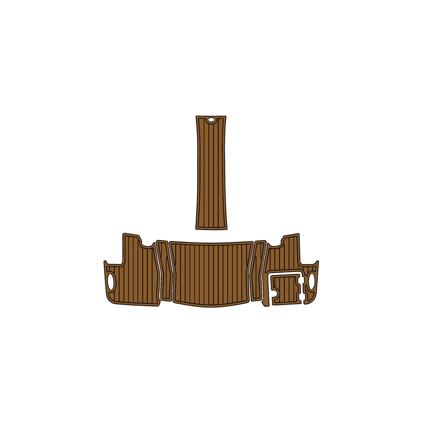 2015 Chaparral 257 SSX Eva Foam Boat Flooring Faux Teak Boat Deck Foam Boat Decking Marine Mat Cockpit Swim Platform Pads Kxkzren Light Brown Black