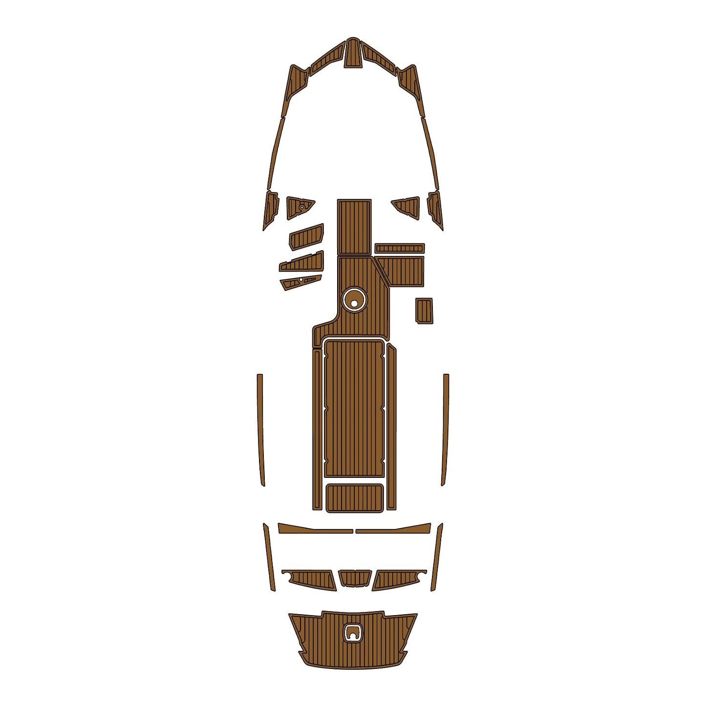 2018-2020 Axis A24 Eva Foam Boat Flooring | Faux Teak Boat Decking | Non-Slip Marine Mat for Swim Platform & Cockpit - Kxkzren