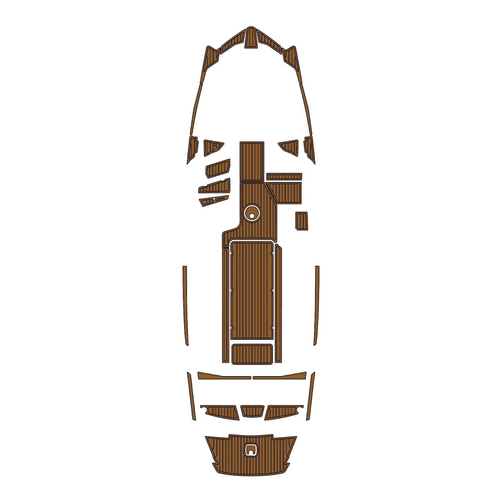 2018-2020 Axis A24 Eva Foam Boat Flooring | Faux Teak Boat Decking | Non-Slip Marine Mat for Swim Platform & Cockpit - Kxkzren