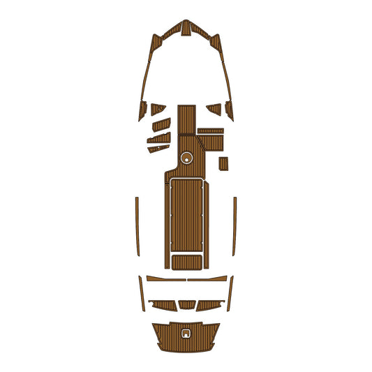 2018-2020 Axis A24 Eva Foam Boat Flooring | Faux Teak Boat Decking | Non-Slip Marine Mat for Swim Platform & Cockpit - Kxkzren