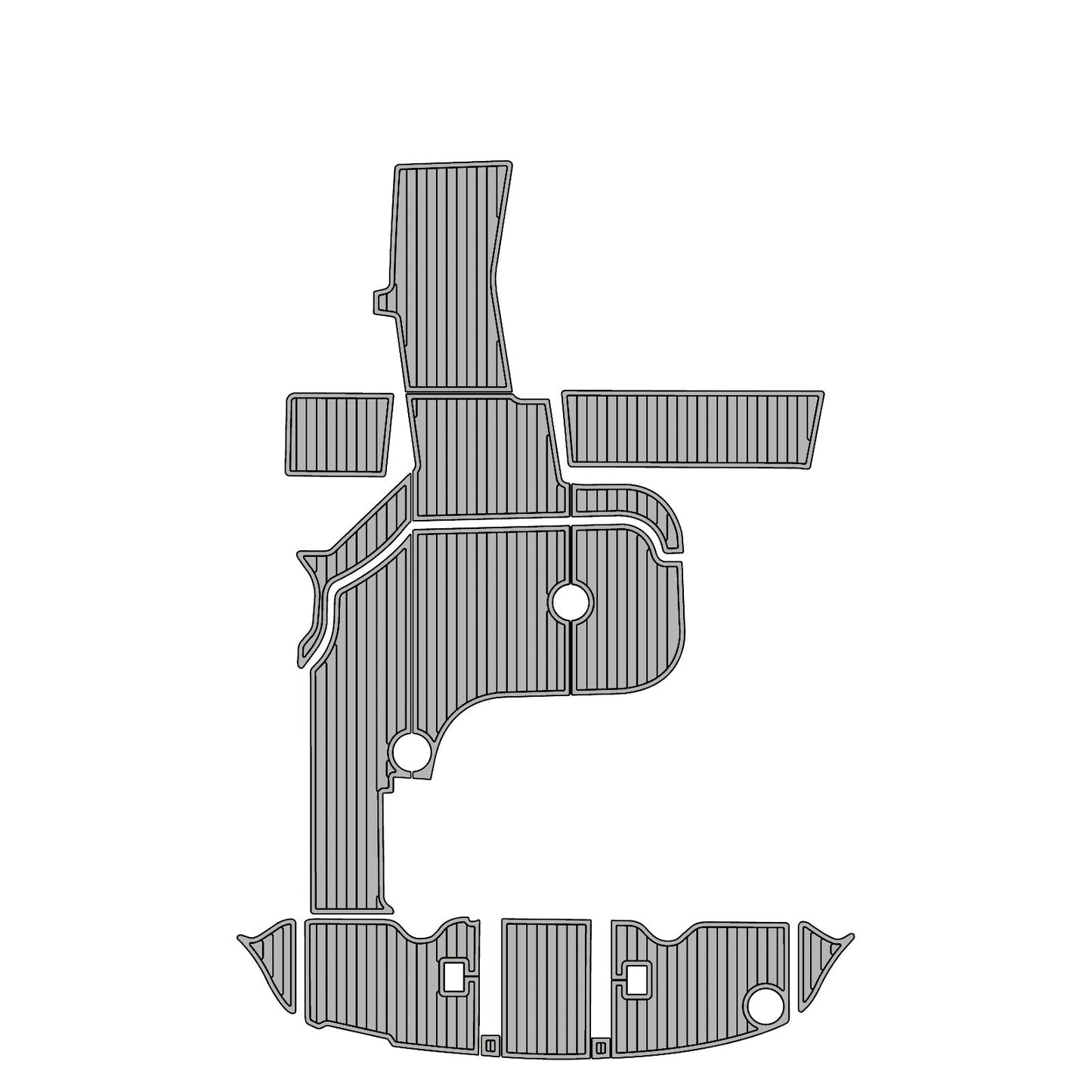 Sea Ray 34 Express Cruiser Custom EVA Marine Decking | Non-Slip Boat Flooring Replacement - Kxkzren