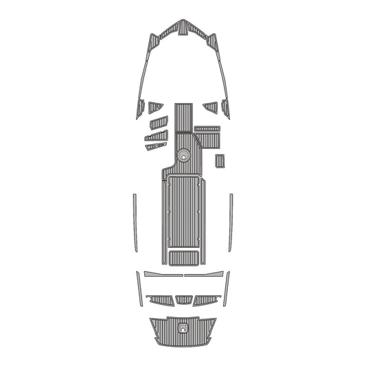 2018-2020 Axis A24 Eva Foam Boat Flooring | Faux Teak Boat Decking | Non-Slip Marine Mat for Swim Platform & Cockpit - Kxkzren
