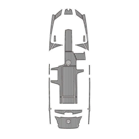 2013-2017 Axis A24 EVA Foam Boat Flooring | Faux Teak Non-Slip Decking Mat | Custom Marine Mat for Swim Platform & Cockpit - Kxkzren