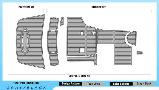 Chaparral 1999 240 Signature – Custom EVA Foam Marine Flooring Kit - Kxkzren