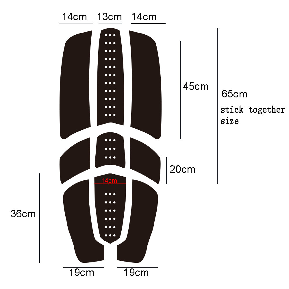 Premium Surfboard Traction Pad – Premium EVA Non-Slip Mat with 3M Back Glue for Surfboards & Paddle Boards - Kxkzren