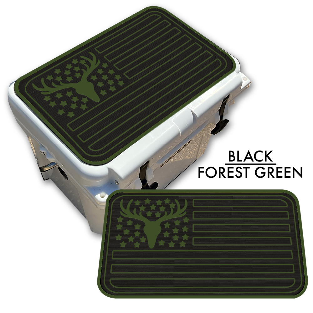 Deer Skull American Flag Custom EVA Cooler Pad - Kxkzren