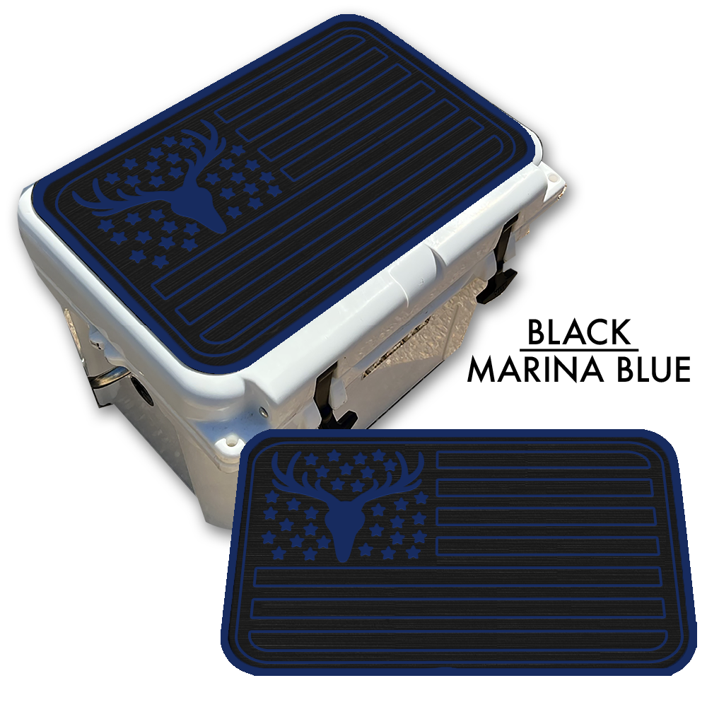 Deer Skull American Flag Custom EVA Cooler Pad - Kxkzren
