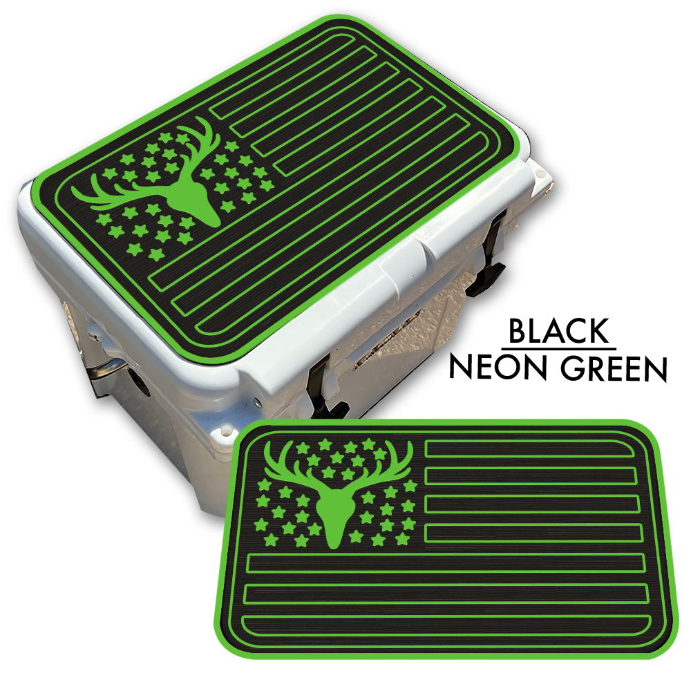 Deer Skull American Flag Custom EVA Cooler Pad - Kxkzren
