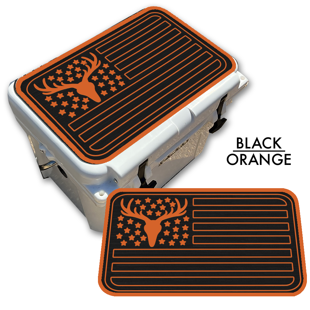 Deer Skull American Flag Custom EVA Cooler Pad - Kxkzren