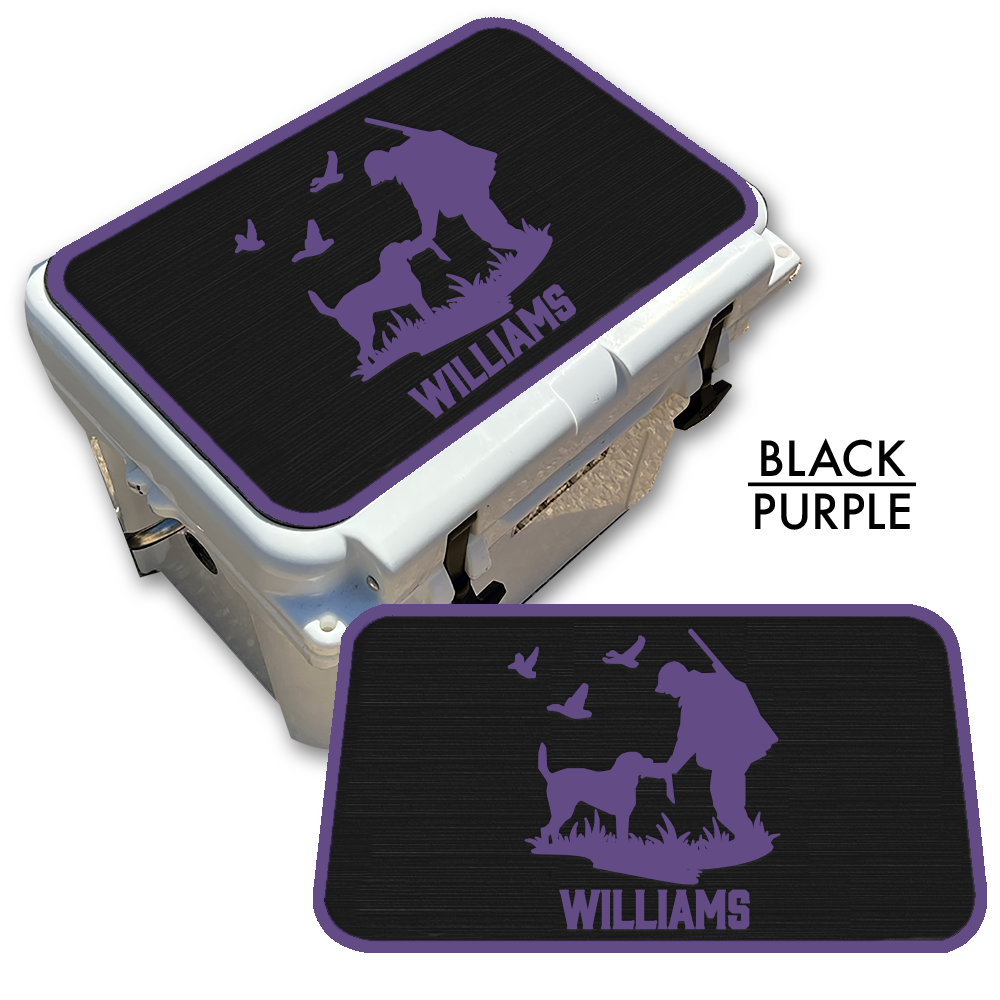 Duck Hunting with Dog Custom EVA Cooler Pad with Name - Kxkzren