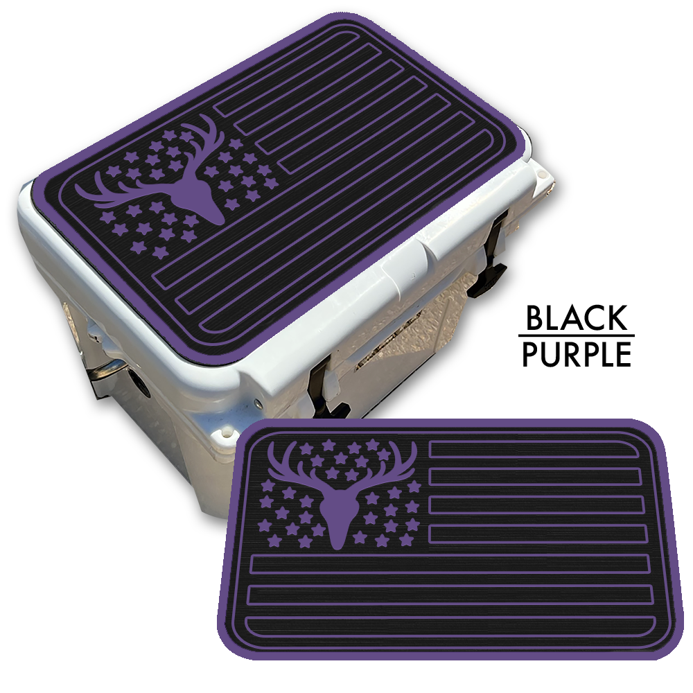 Deer Skull American Flag Custom EVA Cooler Pad - Kxkzren