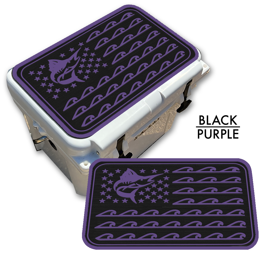Marlin Ocean Waves Flag Custom EVA Cooler Pad - Kxkzren