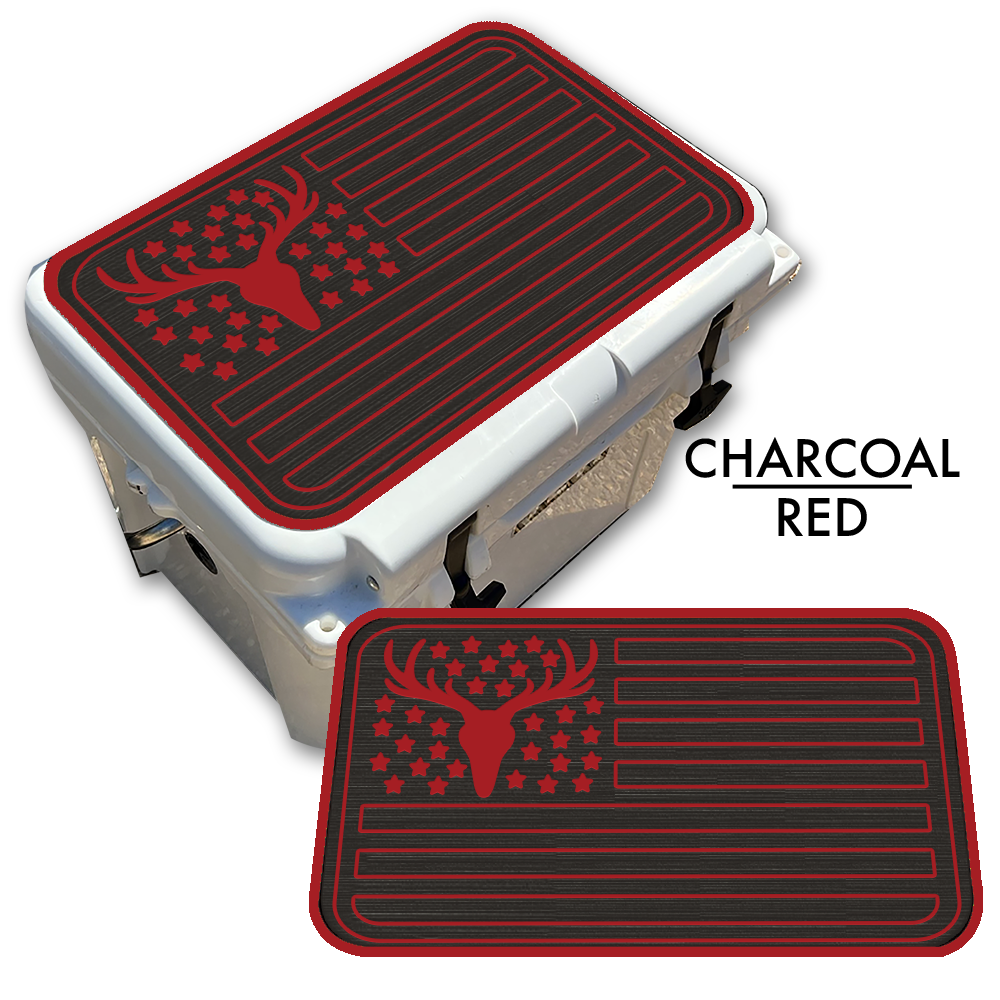 Deer Skull American Flag Custom EVA Cooler Pad - Kxkzren
