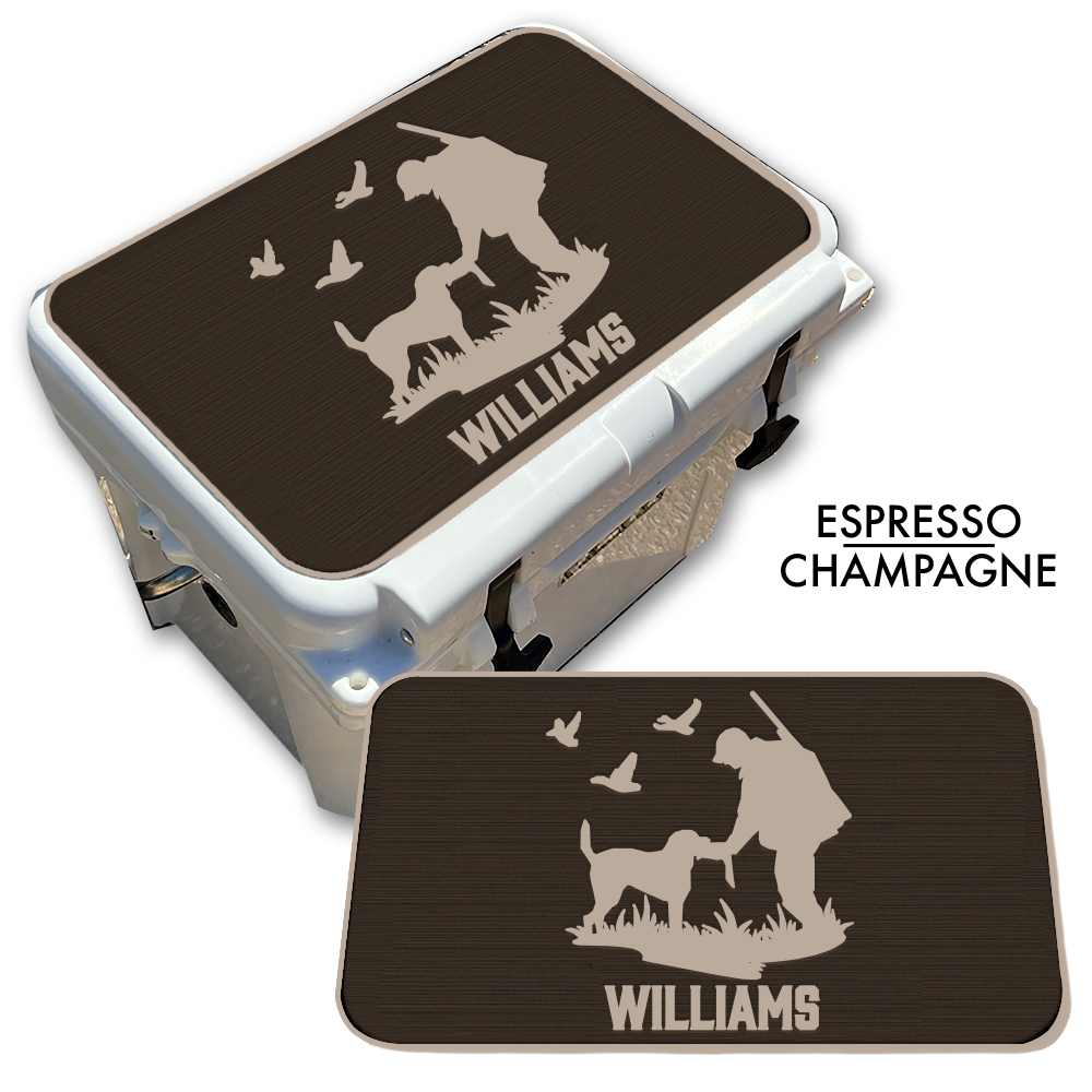 Duck Hunting with Dog Custom EVA Cooler Pad with Name - Kxkzren