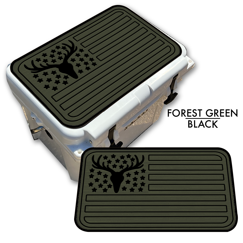 Deer Skull American Flag Custom EVA Cooler Pad - Kxkzren