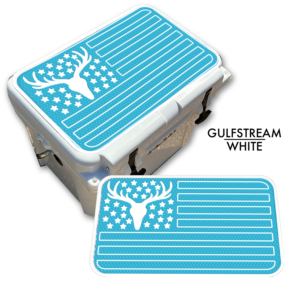 Deer Skull American Flag Custom EVA Cooler Pad - Kxkzren
