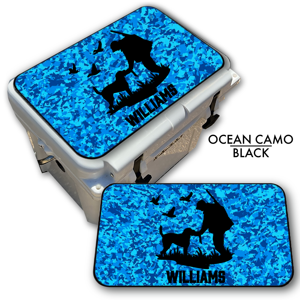 Duck Hunting with Dog Custom EVA Cooler Pad with Name - Kxkzren