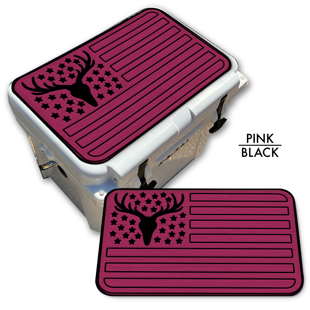 Deer Skull American Flag Custom EVA Cooler Pad - Kxkzren