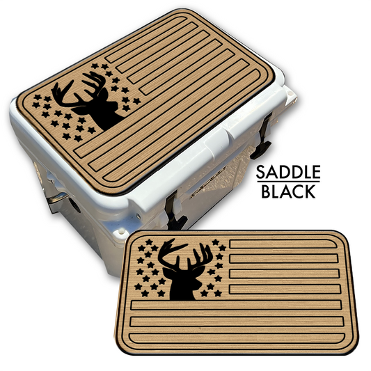 Deer Silhouette American Flag Custom EVA Cooler Pad - Kxkzren