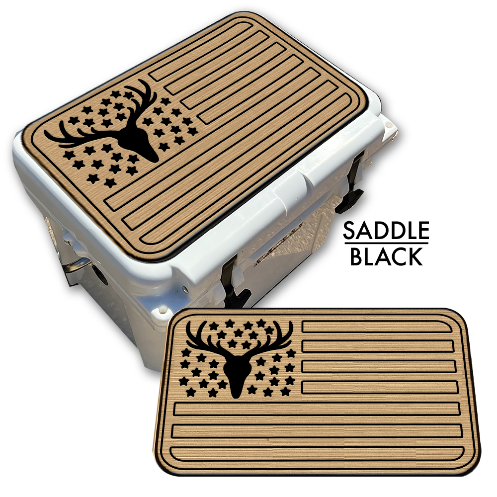 Deer Skull American Flag Custom EVA Cooler Pad - Kxkzren
