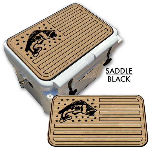 Bass Fish American Flag Custom EVA Cooler Pad - Kxkzren