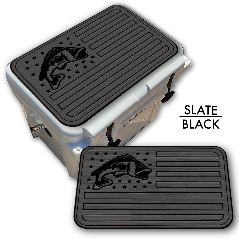 Bass Fish American Flag Custom EVA Cooler Pad - Kxkzren