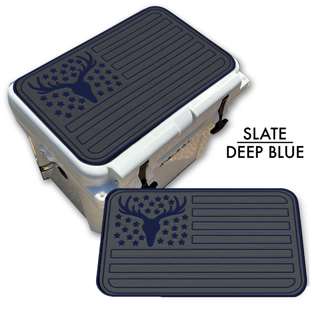 Deer Skull American Flag Custom EVA Cooler Pad - Kxkzren