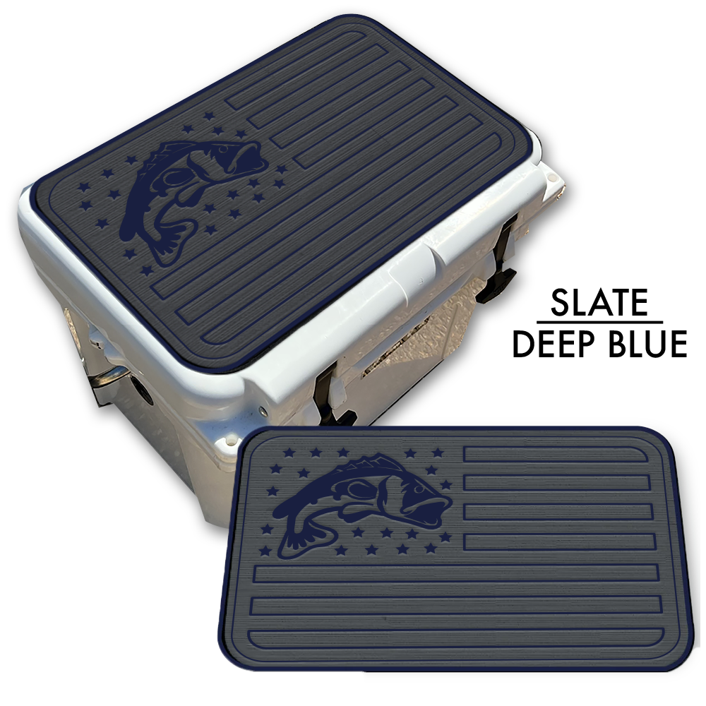 Bass Fish American Flag Custom EVA Cooler Pad - Kxkzren