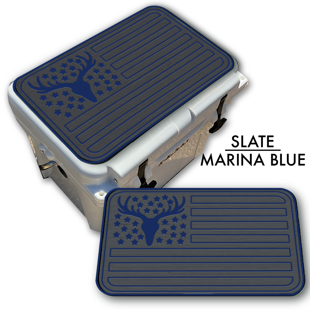 Deer Skull American Flag Custom EVA Cooler Pad - Kxkzren