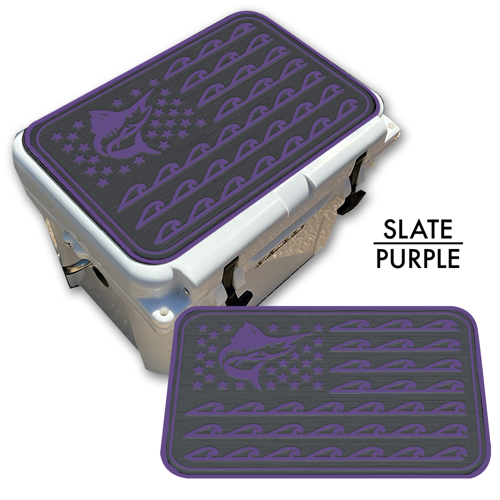 Marlin Ocean Waves Flag Custom EVA Cooler Pad - Kxkzren