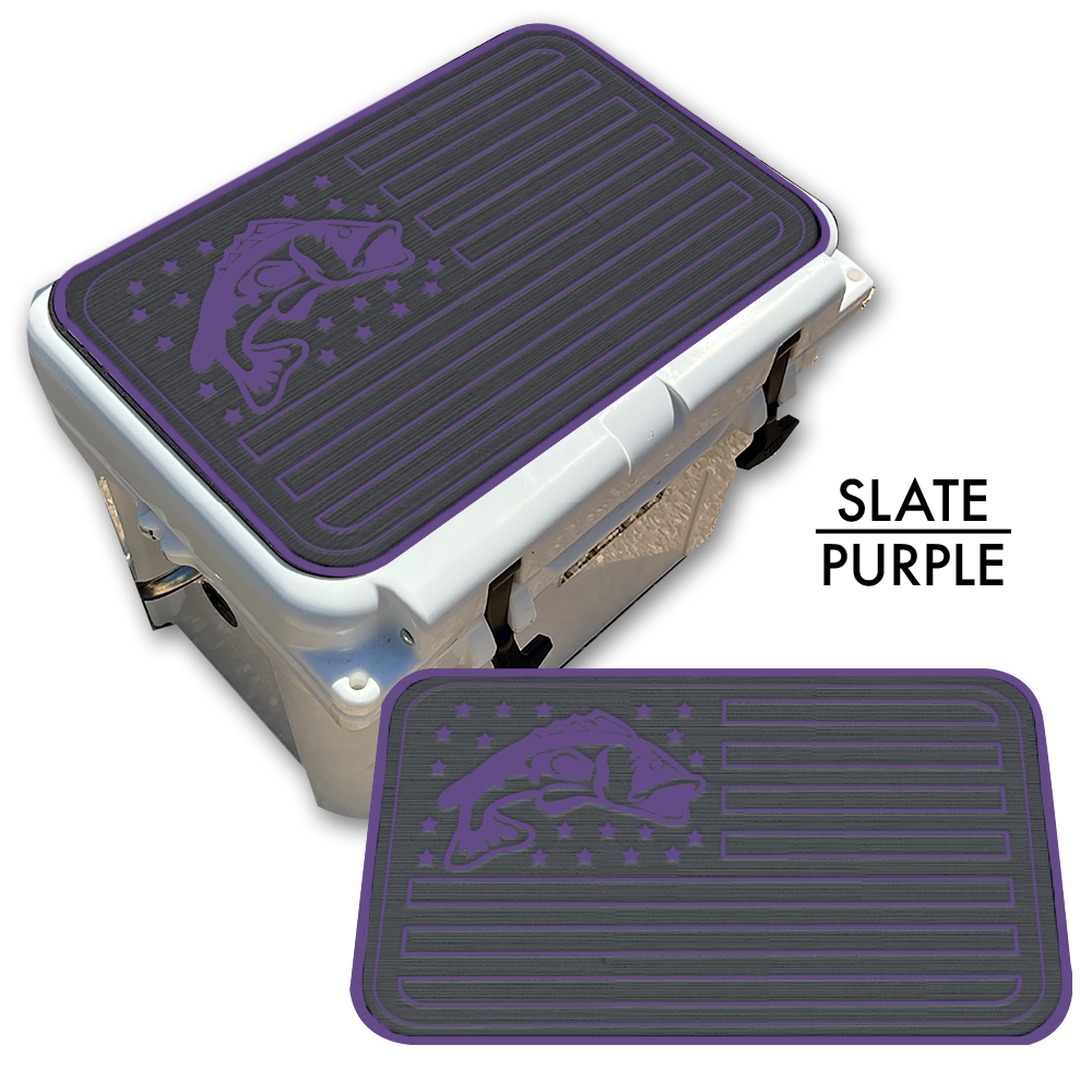 Bass Fish American Flag Custom EVA Cooler Pad - Kxkzren