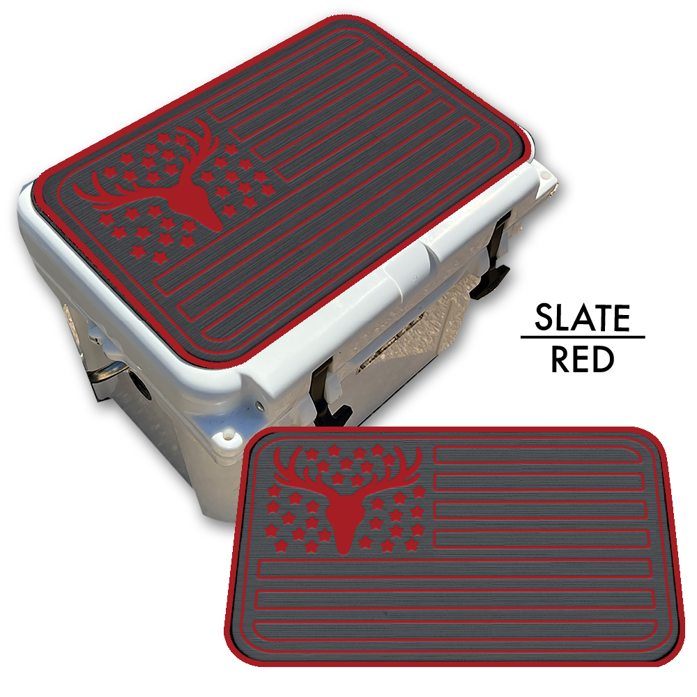Deer Skull American Flag Custom EVA Cooler Pad - Kxkzren