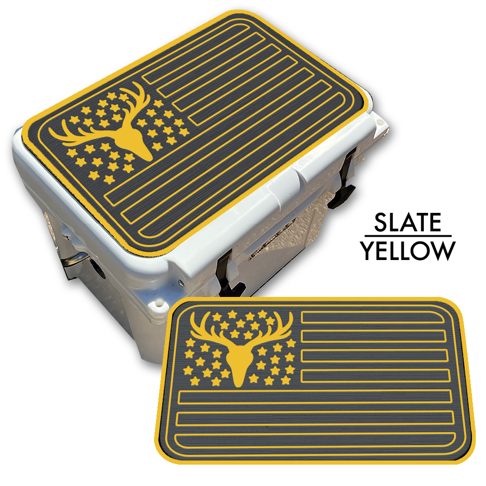 Deer Skull American Flag Custom EVA Cooler Pad - Kxkzren