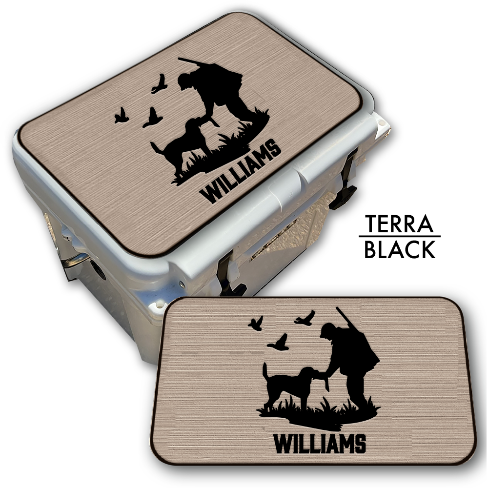 Duck Hunting with Dog Custom EVA Cooler Pad with Name - Kxkzren