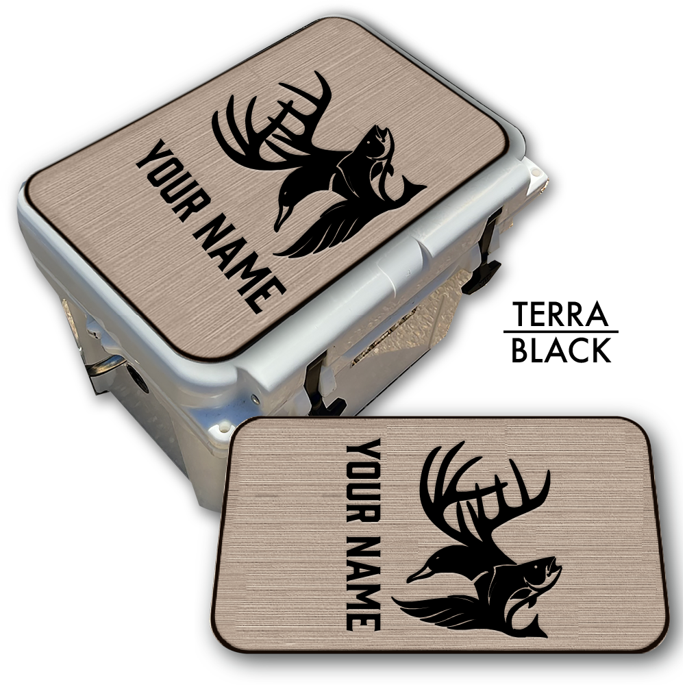 Hunting & Fishing Abstract Custom EVA Cooler Pad with Name - Kxkzren