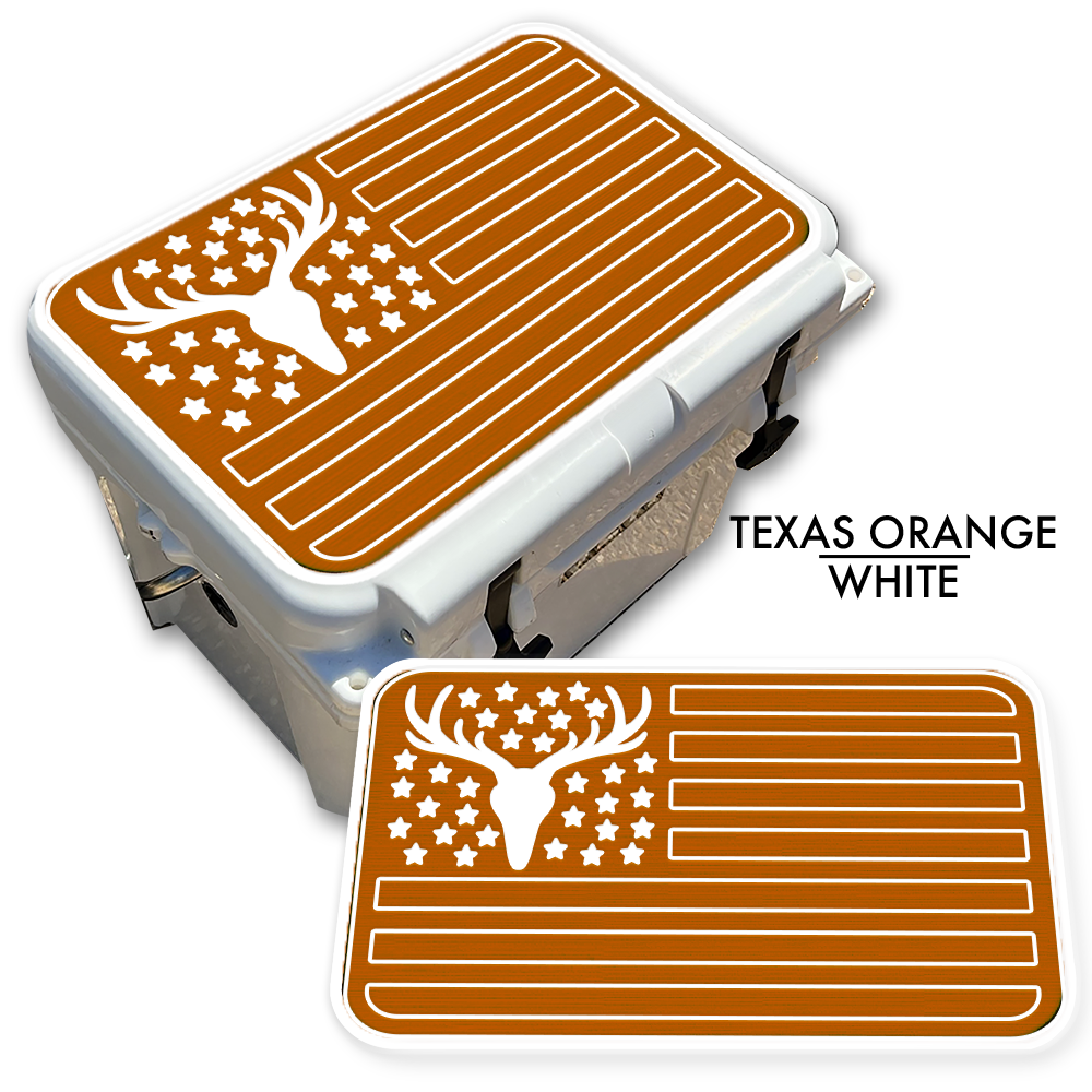 Deer Skull American Flag Custom EVA Cooler Pad - Kxkzren