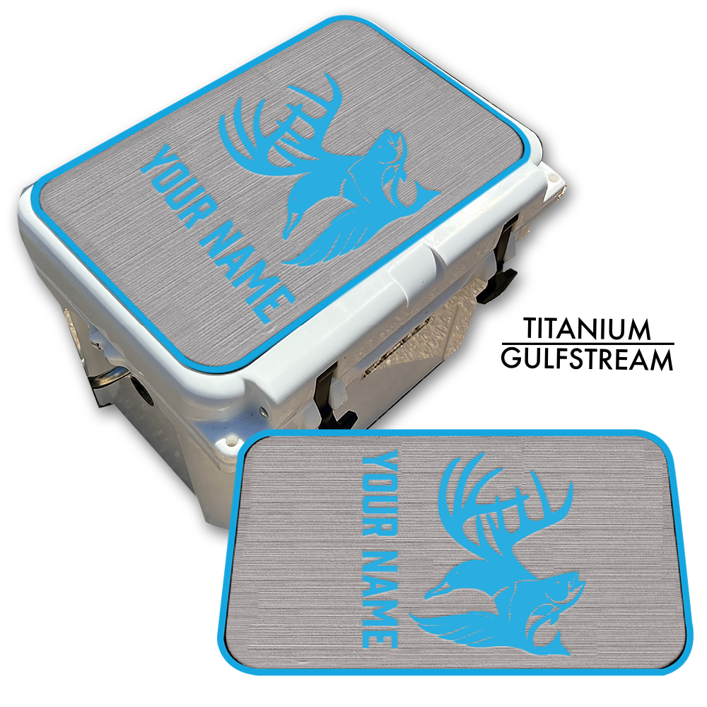 Hunting & Fishing Abstract Custom EVA Cooler Pad with Name - Kxkzren