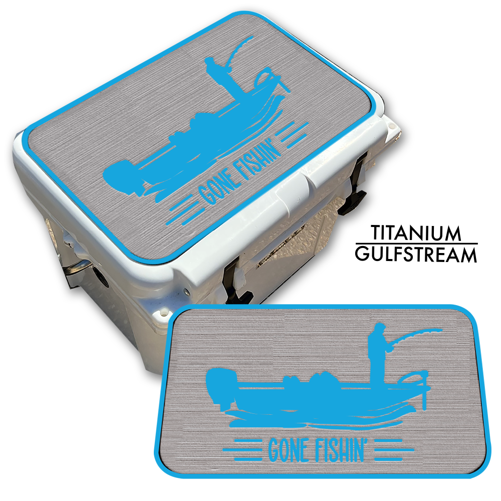 Gone Fishin' with Boat Custom EVA Cooler Pad - Kxkzren