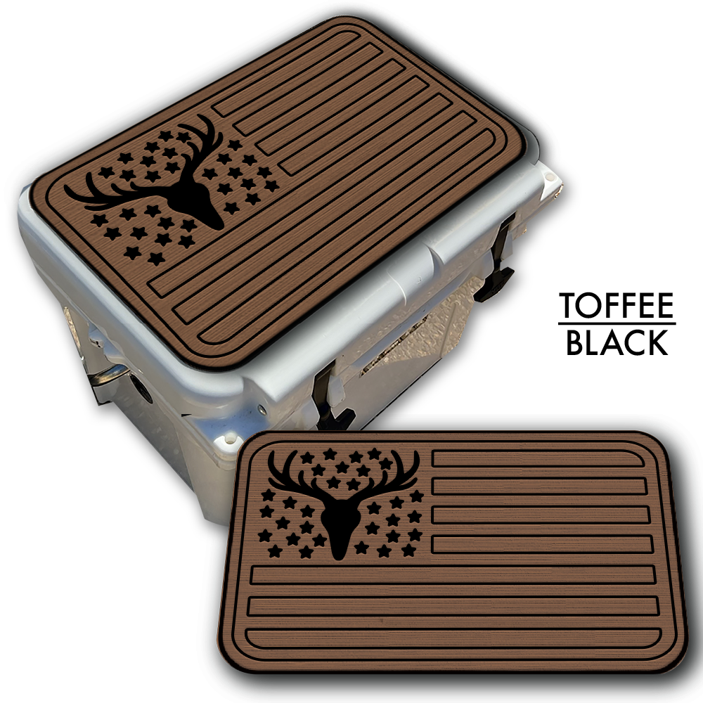 Deer Skull American Flag Custom EVA Cooler Pad - Kxkzren