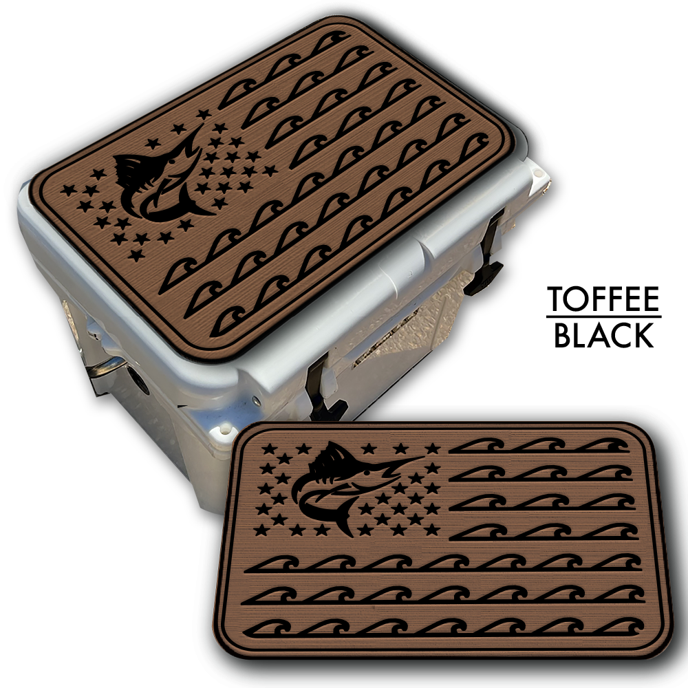Marlin Ocean Waves Flag Custom EVA Cooler Pad - Kxkzren