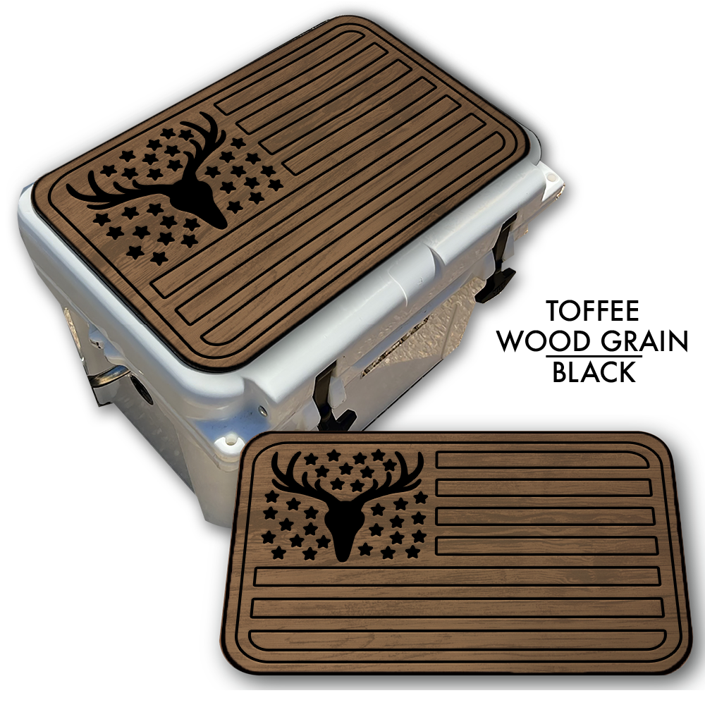 Deer Skull American Flag Custom EVA Cooler Pad - Kxkzren